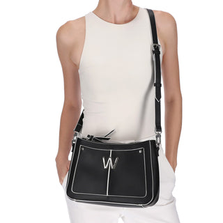 Bolsa Crossbody WESTIES Hbreptiliowe  Sintetico Color Negro