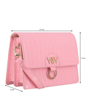 Bolsa Crossbody WESTIES Hbubikwe  Sintetico Color Rosa