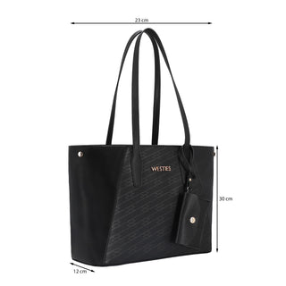 Bolsa Tote WESTIES Hbamiko8we Ditalini Sintetico Color Negro