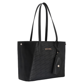 Bolsa Tote WESTIES Hbamiko8we Ditalini Sintetico Color Negro