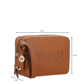 Bolsa Crossbody WESTIES Hbdofine6we Sakatth Sintetico Color Cafe