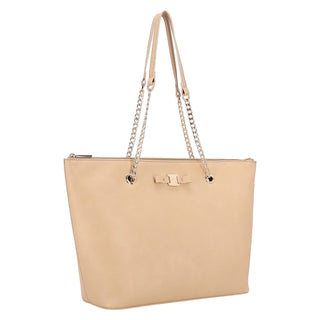 Bolsa Tote WESTIES Hbzubenewe  Sintetico Color Beige