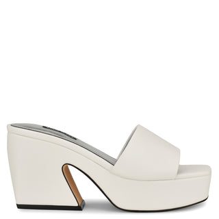 Zapato Destalonado con tacon NINE WEST Wnoklee8  Sintetico Color Blanco