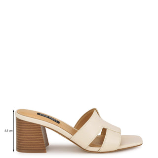 Zapato Destalonado NINE WEST Wngriselda3  Sintetico Color Blanco