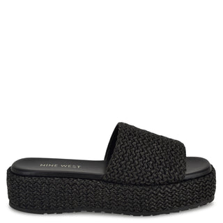 Sandalia con Plataforma NINE WEST Wnkeziah2  Textil Color Negro