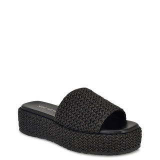 Sandalia con Plataforma NINE WEST Wnkeziah2  Textil Color Negro