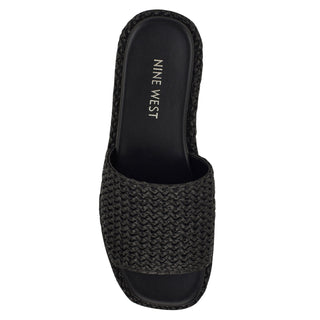 Sandalia con Plataforma NINE WEST Wnkeziah2  Textil Color Negro