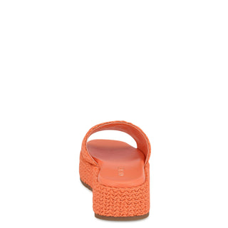 Sandalia con Plataforma NINE WEST Wnkeziah2  Textil Color Naranja