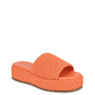 Sandalia con Plataforma NINE WEST Wnkeziah2  Textil Color Naranja