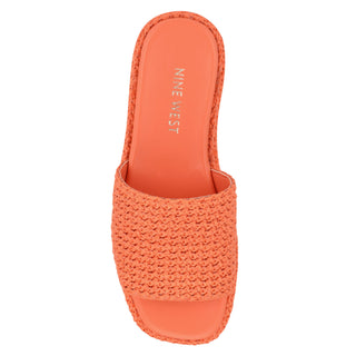 Sandalia con Plataforma NINE WEST Wnkeziah2  Textil Color Naranja