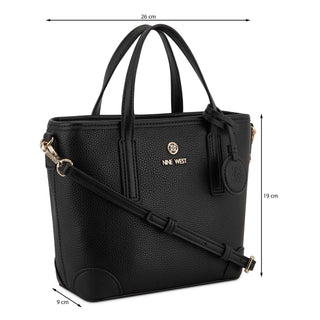 Bolsa Tote NINE WEST Ngv127322 Delaine Sintetico Color Negro