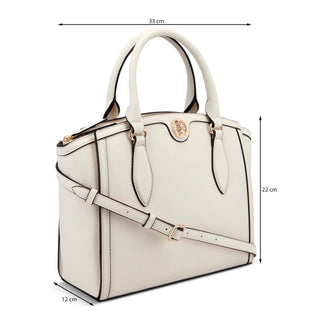 Bolsa de Mano NINE WEST Ngv127206 Kyelle Sintetico Color Blanco