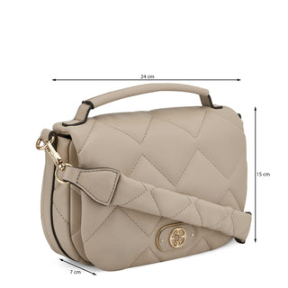 Bolsa Crossbody NINE WEST Ngq135820  Sintetico Color Beige