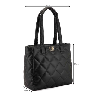 Bolsa Tote NINE WEST Nmy135823 Rainey Sintetico Color Negro