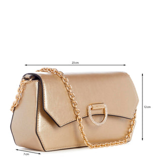 Bolsa Crossbody NINE WEST Ngm135478 Amberley Sintetico Color Metalico