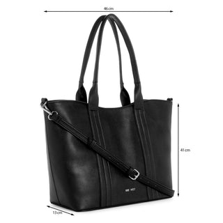 Bolsa Tote NINE WEST Nym515725 Kyndall Sintetico Color Negro