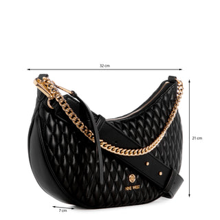 Bolsa Crossbody NINE WEST Ngq130413 Caelia Sintetico Color Negro