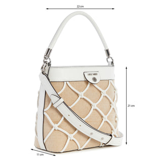 Bolsa Crossbody NINE WEST Nyw137104  Textil Color Blanco