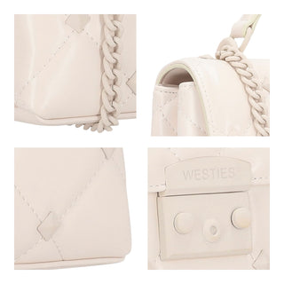 Bolsa Crossbody WESTIES Hbamarillo2we  Sintetico Color Blanco