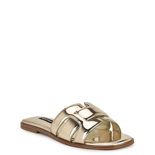 Sandalia NINE WEST Wngermani3  Sintetico Color Metalico