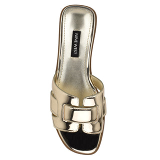 Sandalia NINE WEST Wngermani3  Sintetico Color Metalico