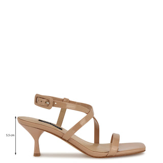 Sandalia NINE WEST Wnhanni3  Charol piel Color Beige