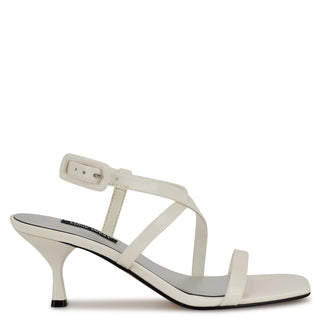 Sandalia NINE WEST Wnhanni3  Charol piel Color Blanco