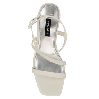 Sandalia NINE WEST Wnhanni3  Charol piel Color Blanco