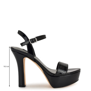 Sandalia NINE WEST Wnsolas3  Sintetico Color Negro