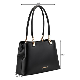 Bolsa Shoulder NINE WEST Ngn121309  Sintetico Color Negro