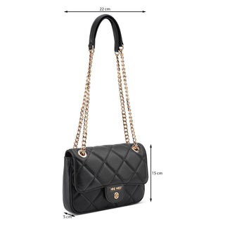 Bolsa Crossbody NINE WEST Ngq129221  Sintetico Color Negro