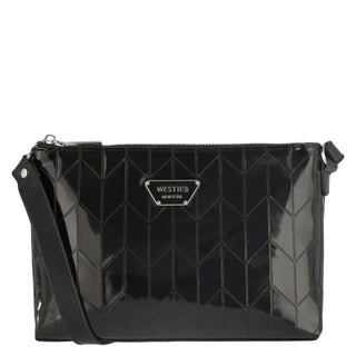 Bolsa Crossbody WESTIES Hbopalowe  Charol sintético Color Negro