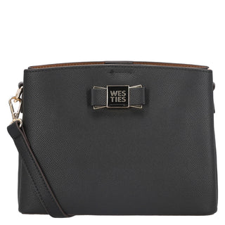 Bolsa Crossbody WESTIES Hbpintowe  Sintetico Color Negro