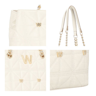 Bolsa Tote WESTIES Hbochoku2we  Sintetico Color Blanco