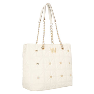 Bolsa Tote WESTIES Hbochoku2we  Sintetico Color Blanco