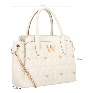 Bolsa de Mano WESTIES Hbcybugs2we  Sintetico Color Blanco