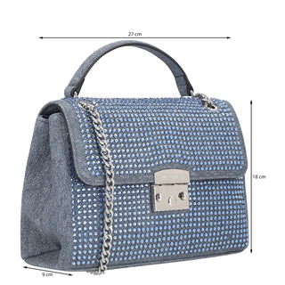 Bolsa Crossbody WESTIES Hbamarillo5we  Sintetico Color Azul