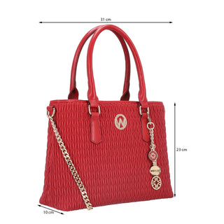 Bolsa de Mano WESTIES Hbmansherrywe  Sintetico Color Rojo