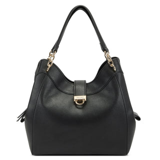 Bolsa Hobo NINE WEST Ngb122023 Clara Sintetico Color Negro