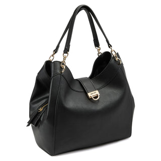 Bolsa Hobo NINE WEST Ngb122023 Clara Sintetico Color Negro