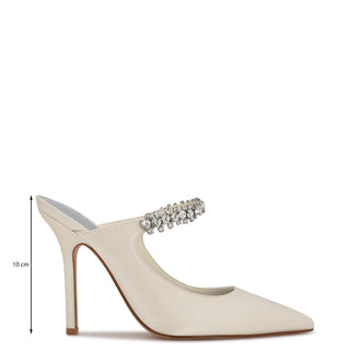 Zapato Destalonado NINE WEST Wnfortuna7  Textil Color Blanco