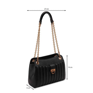 Bolsa Crossbody NINE WEST Nbq122013  Sintetico Color Negro