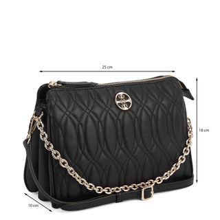 Bolsa Crossbody NINE WEST Nqg127113  Sintetico Color Negro