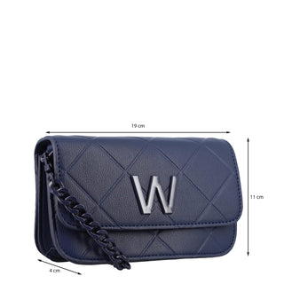 Bolsa Crossbody WESTIES Hbliozawe Lafata Sintetico Color Azul