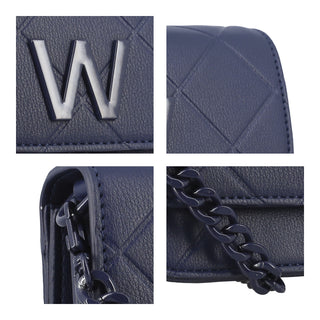 Bolsa Crossbody WESTIES Hbliozawe Lafata Sintetico Color Azul