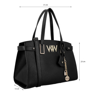 Bolsa de Mano WESTIES Hbkerriwe Cobly Sintetico Color Negro