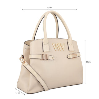 Bolsa de Mano WESTIES Hbuticawe Cheril Sintetico Color Beige