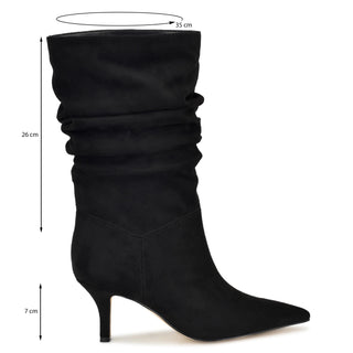 Bota Alta NINE WEST Wnmycki2  Textil Color Negro