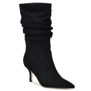 Bota Alta NINE WEST Wnmycki2  Textil Color Negro