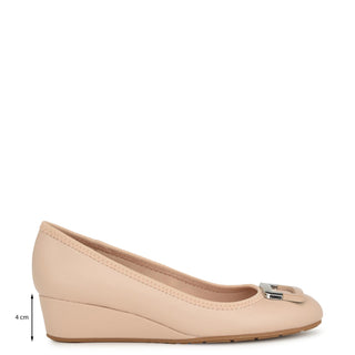 Sandalia de Tacon Corrido NINE WEST Wntasen3  Sintetico Color Beige